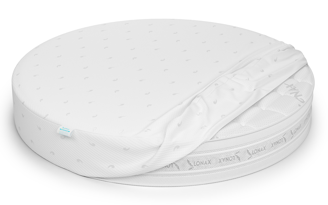 чехол на матрас Lonax Jaklyn Aqua Lux круглый 1 Lonax Jaklyn Aqua Lux круглый